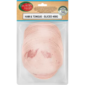 Tirolean Meats Sliced Ham & Tongue 400g Tirolean Meats Sliced Ham & Tongue 400g