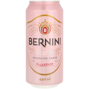 Bernini Blush Sparkling Grape Frizzante Can 440ml Bernini Blush Sparkling Grape Frizzante Can 440ml