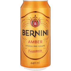 Bernini Amber Sparkling Grape Frizzante Can 440ml Bernini Amber Sparkling Grape Frizzante Can 440ml