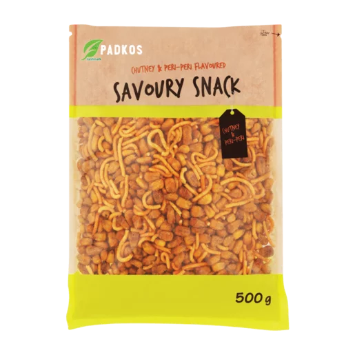 Padkos Chutney & Peri-Peri Flavoured Savoury Snack 500g