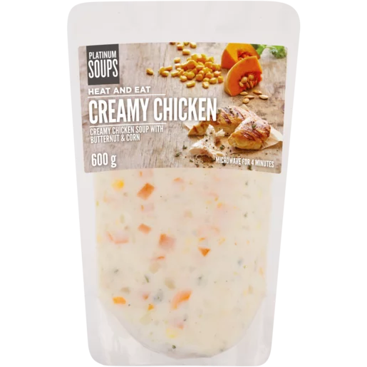 Platinum Heat And Eat Creamy Chicken Soup 600g Platinum Heat And Eat Creamy Chicken Soup 600g