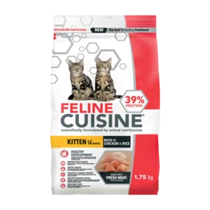 Feline Cuisine Chicken & Rice Flavoured Kitten Cat Food 1.75kg