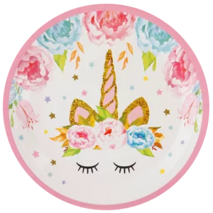 Unicorn Paper Plates 8 Pack Unicorn Paper Plates 8 Pack