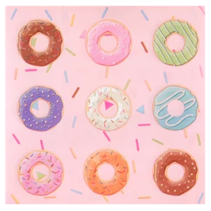 Donut Fun 2 Ply Party Napkins 10 Pack