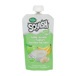 Rhodes Squish Apple, Banana & Yoghurt Flavoured Puree Baby Food 200ml Rhodes Squish Apple, Banana & Yoghurt Flavoured Puree Baby Food 200ml