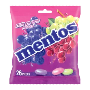 Mentos Mixed Grape Flavoured Sweets 26 Pack Mentos Mixed Grape Flavoured Sweets 26 Pack