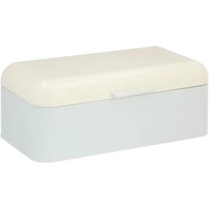 Cream & Light Blue Large Bread Bin