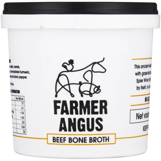 Farmer Angus Beef Bone Broth Tub 475ml Farmer Angus Beef Bone Broth Tub 475ml