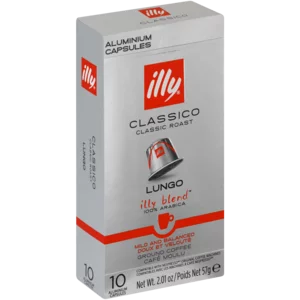 Illy Classic Roast Lungo Coffee Capsules 10 Pack Illy Classic Roast Lungo Coffee Capsules 10 Pack