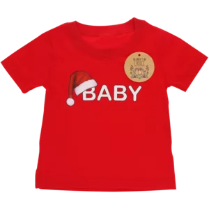 Red Christmas Slogan Baby T Shirt