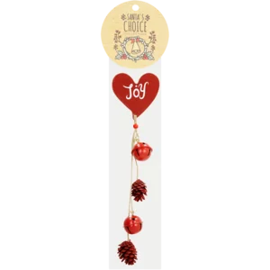 Santa's Choice Hanging Bells & Heart Christmas Decor Santa's Choice Hanging Bells & Heart Christmas Decor