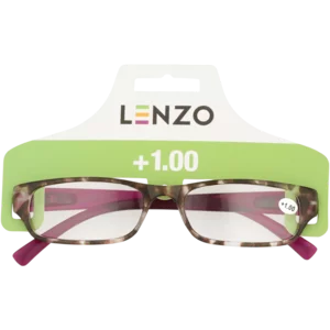 Lenzo +1.0 Leopard Print Reading Glasses Lenzo +1.0 Leopard Print Reading Glasses