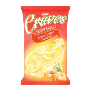 Craves Prawn Flavoured Crispy Shells 90g