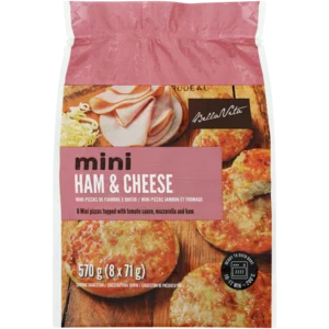 Bella Vita Mini Ham & Cheese Pizzas 8x71g Bella Vita Mini Ham & Cheese Pizzas 8x71g