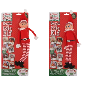 Elves Behavin' Badly Long Leg Posable Elf Decoration