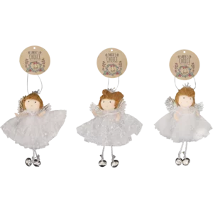 Santa's Choice Angel Doll With Sequin Dress Christmas Tree Decor Santa's Choice Angel Doll With Sequin Dress Christmas Tree Decor