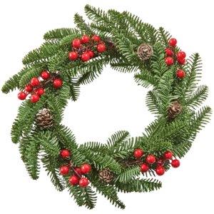 Pine Red Berry Christmas Wreath 31cm Pine Red Berry Christmas Wreath 31cm