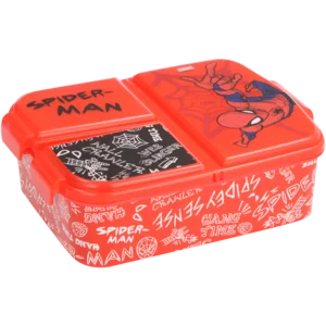 Spiderman Red Compartment Lunch Box Spiderman Red Compartment Lunch Box