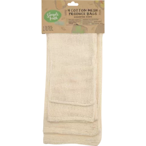 Simple Truth Cotton Mesh Produce Bags Set 4 Piece Simple Truth Cotton Mesh Produce Bags Set 4 Piece