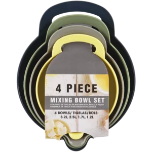 Multicoloured Mixing Bowl Set 4 Piece Multicoloured Mixing Bowl Set 4 Piece
