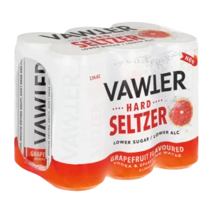 Vawter Grapefruit Hard Seltzer Cans 6x300ml Vawter Grapefruit Hard Seltzer Cans 6x300ml