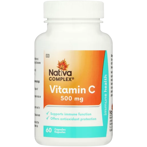 Nativa Complex Vitamin C 500mg Capsules 60 Pack