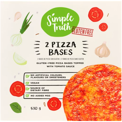 Simple Truth Gluten Free Pizza Bases 2x265g Simple Truth Gluten Free Pizza Bases 2x265g
