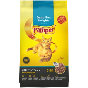 Pamper Deep Sea Delights Flavoured Cat Food Bag 2kg Pamper Deep Sea Delights Flavoured Cat Food Bag 2kg