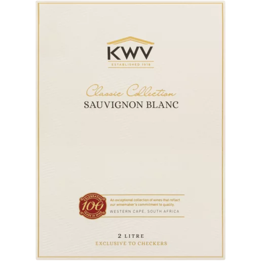 KWV Classic Sauvignon Blanc White Wine Box 2L