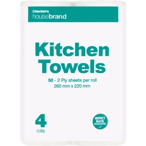 Checkers Housebrand Kitchen Towels 4 Pack Checkers Housebrand Kitchen Towels 4 Pack