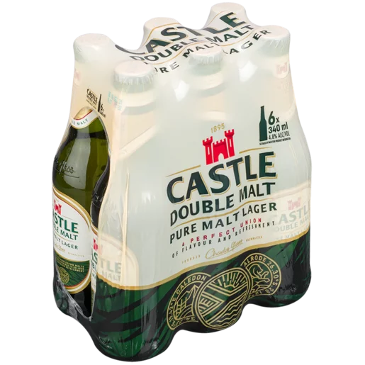 Castle Double Malt Pure Malt Lager 6x340ml Castle Double Malt Pure Malt Lager 6x340ml