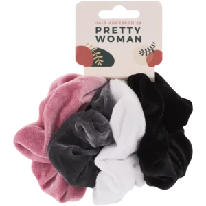 Pretty Woman Velour Scrunchies 4 Pack Pretty Woman Velour Scrunchies 4 Pack