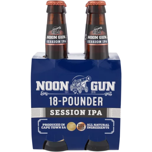 Noon Gun 18 Pounder Lager Beer Bottles 4x340ml Noon Gun 18 Pounder Lager Beer Bottles 4x340ml