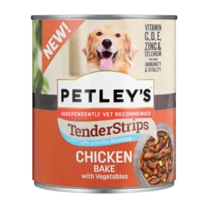 Petley's Tender Strips Chicken Bake With Vegetables Dog Food Can 775g