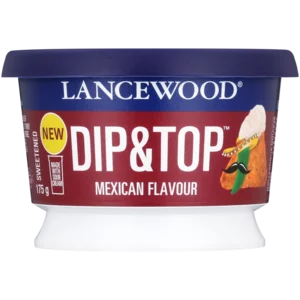 Lancewood Dip & Top Mexican Flavoured Sour Cream Dip Tub 175g