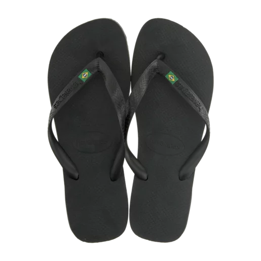 Havaianas Unisex Slim Sandals Brazil Black Size 43/44