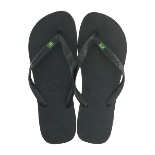 Havaianas Unisex Slim Sandals Brazil Black Size 45/46 Havaianas Unisex Slim Sandals Brazil Black Size 45/46