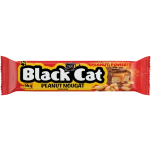 Beacon Black Cat Peanut Nougat Milk Chocolate Bar 56g