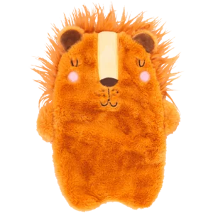 Hot Water Bottle With Orange Lion Cover 1L Hot Water Bottle With Orange Lion Cover 1L