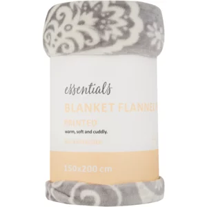 Essentials Printed Flannel Fleece Blanket 150x200cm Essentials Printed Flannel Fleece Blanket 150x200cm