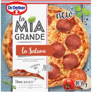 Dr. Oetker La Mia Grande La Salami Stone-Baked Pizza 409g