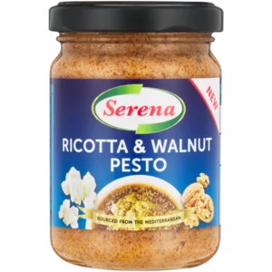 Serena Ricotta & Walnut Pesto Jar 140g Serena Ricotta & Walnut Pesto Jar 140g