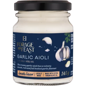 Forage And Feast Garlic Aioli 145g Forage And Feast Garlic Aioli 145g