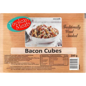Tirolean Meats Wood Smoked Bacon Cubes 200g