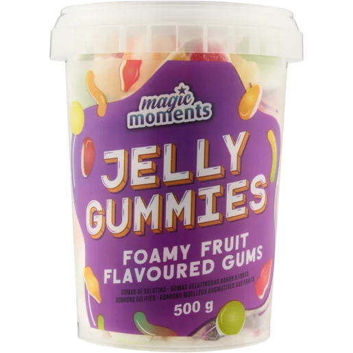 Magic Moments Jelly Gummies Foamy Fruit Flavoured Gums 500g