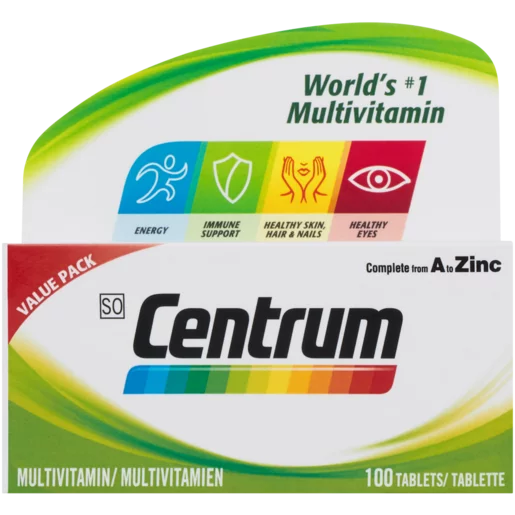 Centrum Multivitamin Tablets 100 Pack Centrum Multivitamin Tablets 100 Pack