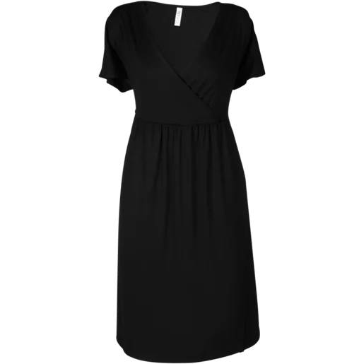 Miyu Large Black Maternity Feeding Dress Miyu Large Black Maternity Feeding Dress
