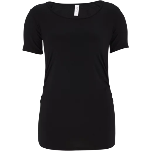 Miyu Small Black Maternity Tee Miyu Small Black Maternity Tee