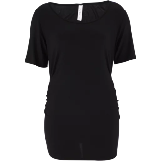 Miyu Large Black Maternity Tee Miyu Large Black Maternity Tee