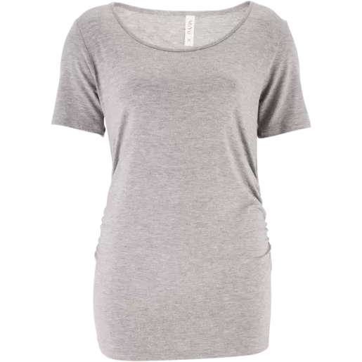 Miyu Medium Grey Maternity Tee Miyu Medium Grey Maternity Tee